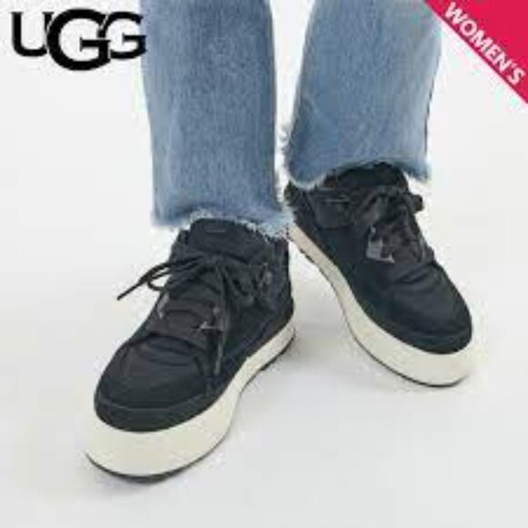 NEW UGG Suede Goldencush Sneakers in black for women 7254m2 - Picture 3 of 7